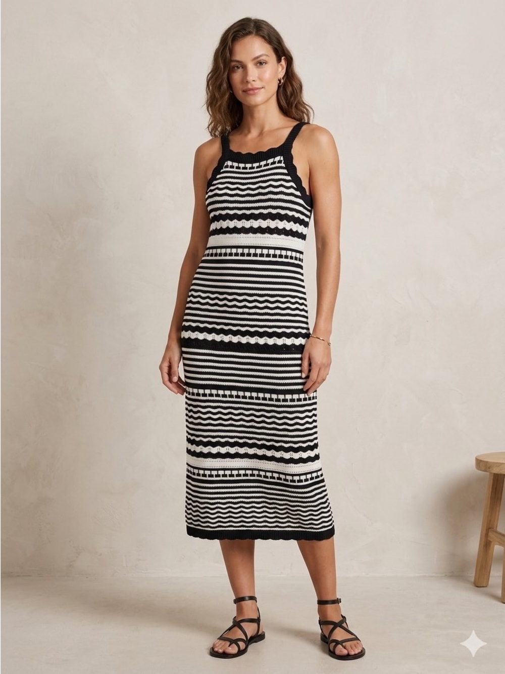 Joie Midi Crochet Dress